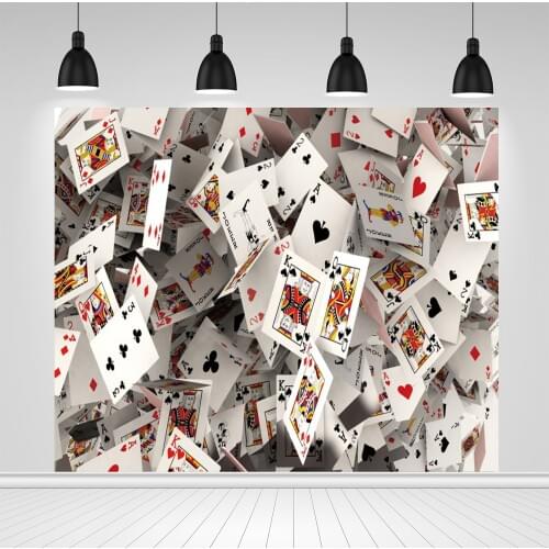 Scopiso Poker Gambling Casino Playing Card Poster Painting Photography Photographic Backgrounds Party Backdrops For Photo Studio