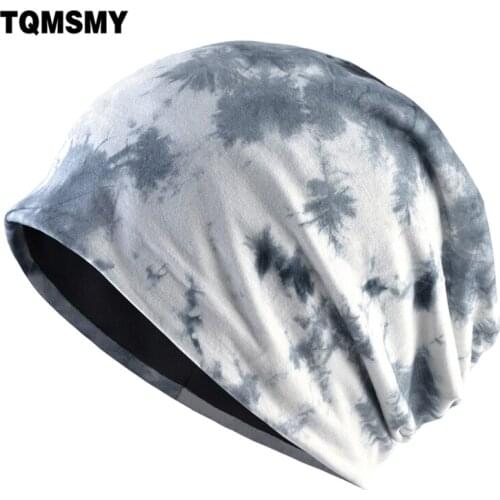 Spring Autumn hats for Women Ink painting Beanies Fashion Color Bonnet Ladies Turban hat Mens Outdoor Streetwear Hip Hop cap