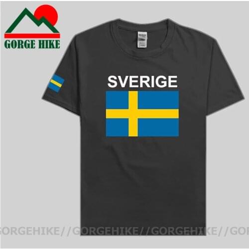 Sweden Sverige mens t shirt Swedish Swede tshirt jerseys nation team t-shirt Sports new tops gyms clothing tees country SWE Tops