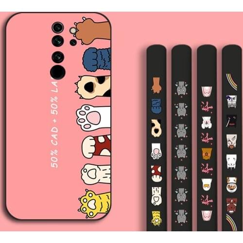 Silicone TPU Back Cover For Xiaomi Redmi 7A 8A K20 POCO F1 X2 F2 X3 NFC Cute bear Side Pattern Case For Redmi Note 7 8 Pro 8T