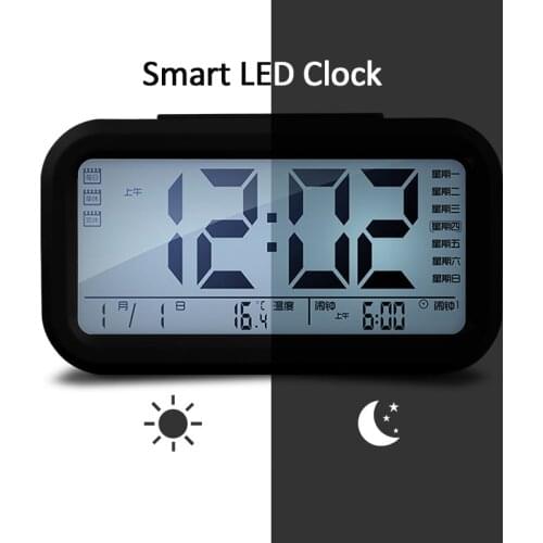 Hot sale LED Digital Alarm Clock Backlight Snooze Mute Calendar Desktop Electronic Bcaklight Table clocks Desktop clock