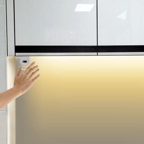 Hand Sweep Sensor 1/2/3/4/5M LED Strips Cabinet Furniture LED Kitchen light Motion Sensor Smart Light Bedroom Decor Night Lamp