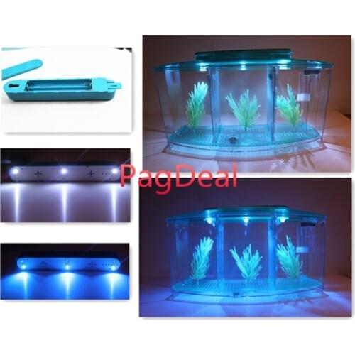 Led Fish Breeding Box Acrylic Aquarium Acclimation Isolation Hatchery Incubator Baby Fishes Shrimp Turtle House Reptile Cage