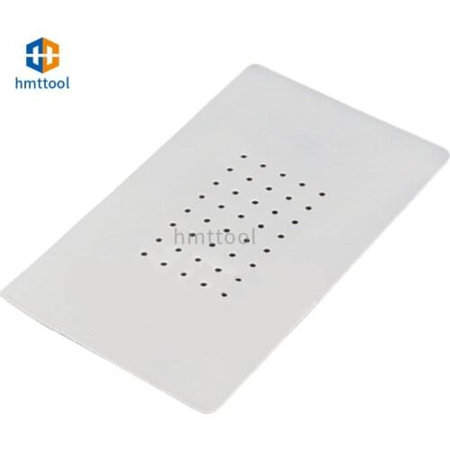 105MM*175MM 7 Inch Heat Insulation Silicone Rubber Pad Mat With Holes For LCD Separator Machine Repair Tools