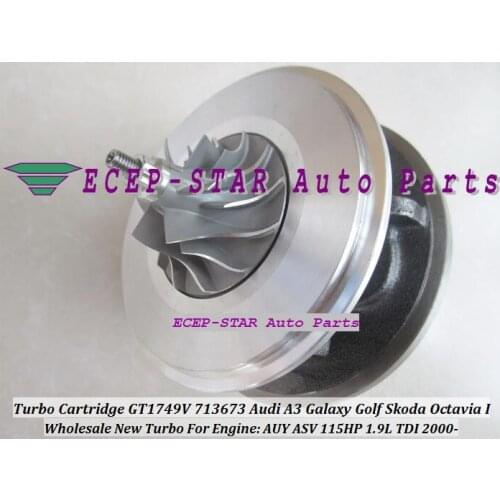 Turbo CHRA Cartridge Turbine GT1749V 713673-5006S 713673 For Audi A3 Galaxy Golf For Skoda Octavia 2000- AUY ASV 1.9L TDI 115HP