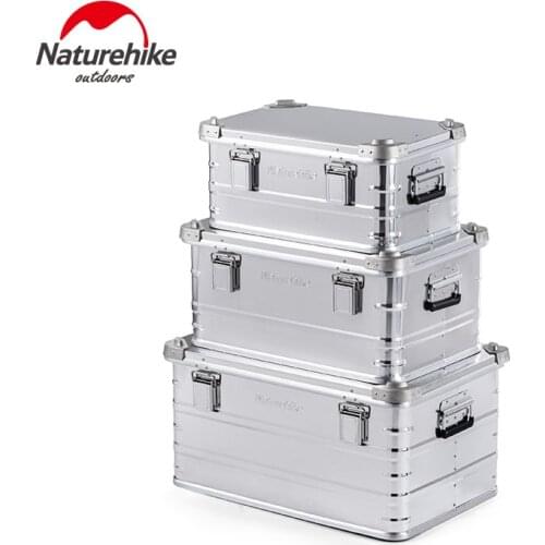 Naturehike Outdoor Camping 30-80L Storage Box Aluminum Alloy Picnic Travel 3 Sizes Large Capacity Box Equipment Storage Bag