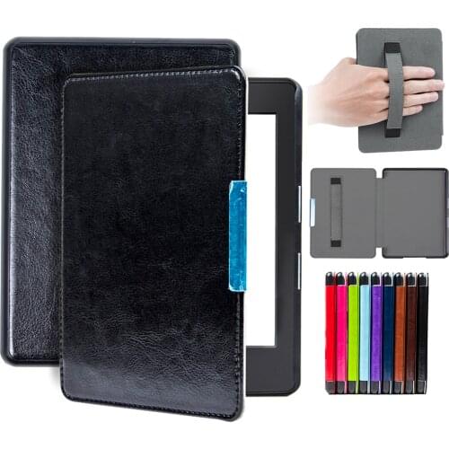 Magnetic Smart Case for Kindle Paperwhite 3 /2/1, 2015 2012 2013 2014 Kindle Paperwhite PU Leather Funda with Hand Holder