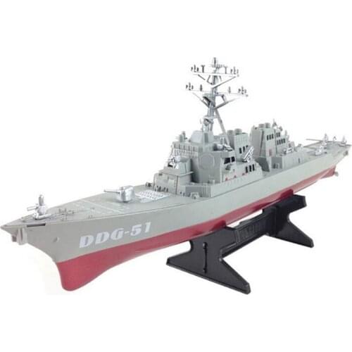Guided Missile Destroyer Ship Model Static Toys with Display Stand Warship Model DIY Educational Toys Hobbies Children Gift