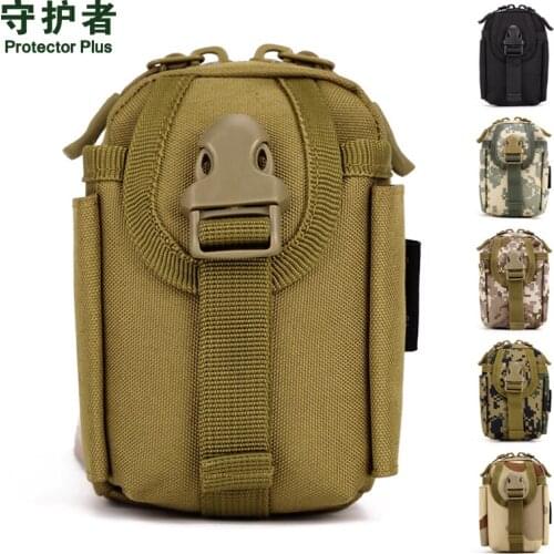 10 PCS Military Molle EDC Pouch Protector Plus A003 Outdoor Sports Bag Camouflage Nylon Tactical Belt Pouch 4.5" Mobile Pack