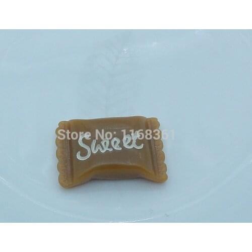 1pcs/lot resin flat back brown sweet candy 23mm simulation of food Cabochon Scrapbook DIY phone decoration B303-3