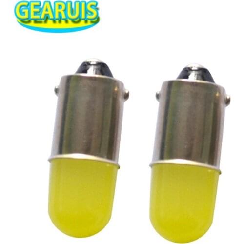 100pcs Heat durable T11 363 BA9S COB 30MA Round 3D Led T4W 1 SMD Turn Signal lights Parking Car Styling Wedge Side Lamp Bulb 12V