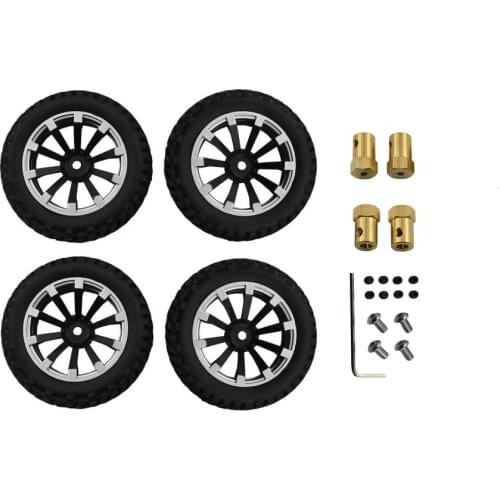 4pcs/set Mini Wheel Tiers for MN 1:12 RC Car MN90 MN90K MN91 MN91K MN45 MN45K MN99 MN99S Upgrade Accessaries