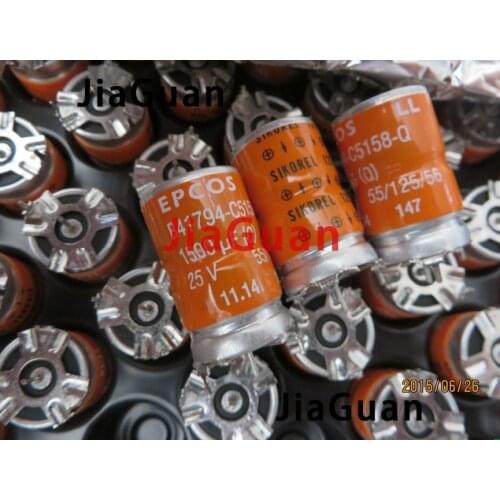 4PCS NEW EPCOS B41794 25V 1500UF 18X30MM 125degrees 1500UF25V SIKOREL B41794-C5158-Q 125 EPCOS LL 25V1500UF (Q)