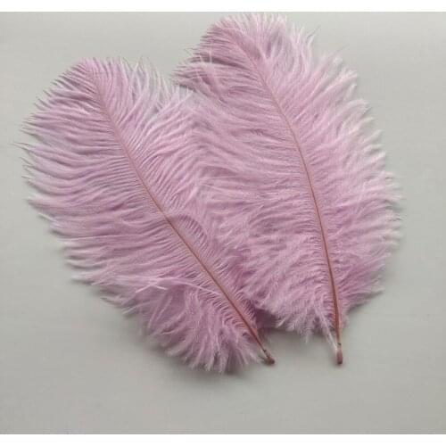 500pcs High Quality Wholesale Beautiful 6-8 inches/15-20cm Light Purple Ostrich Feather For Wedding Decoration Handmade
