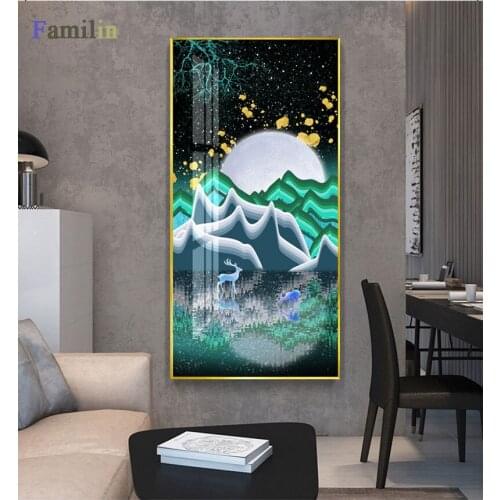 Abstract Minimalist Big Posters n Print Canvas Paintings Home Decor Grey stones Wall Art Pictures For Hotel Aisle Living Room