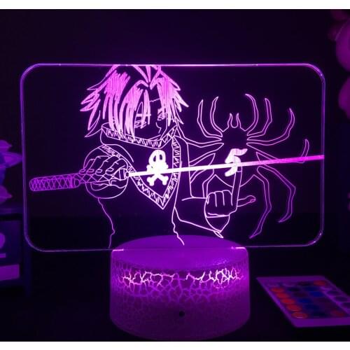 Acrylic Table Lamp Anime Hunter X Hunter Feitan Figure for Home Room Decor Light Cool Kid Child Xmas Gift 3D Nightlight Feitan
