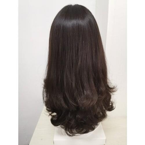 Alishevy European virgin hair color 2,small layer kosher wigs , jewish wig ,kosher wig Best Sheitels in stock