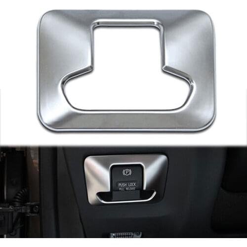 Car Electronic Auto Handbrake Hand Brake Button Panel Trim Cover Styling Sticker abs Fit for VOLVO XC60/70 V60 S60 Accessories