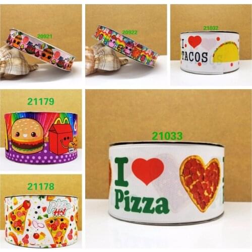 Free shipping 50 yard cartoon printed grosgrain ribbon 21033