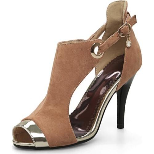 Big Size 11 12 13 high heels sandals women shoes woman summer ladies open-toed The fishs mouth cingulate Fine with sandals