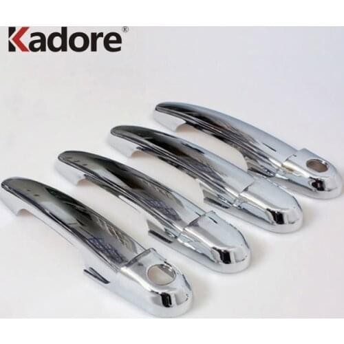 For Hyundai Tucson 2004 2005 2006 2007 2008 2009 ABS Chrome Side Door Handle Cover Trim Catch Protection Car Stickers