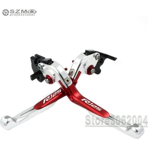 For YAMAHA YZFR125 YZF R125 YZF-R125 2014-2015 Motorcycle Folding Extendable Adjustable Brakes Clutch Levers With LOGO CNC