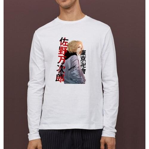 Tokyo Revengers Mikey graphic t shirts Manjiro Sano Anime shirts Cotton O-Neck Casual harajuku Tops Long Sleeve For men clothing