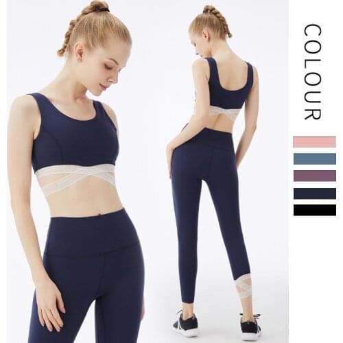 Yoga suit, Female sport suit, Bodice, Tall waist ，Ninth pants，Show thin，Base coat，Running clothes，Fitness ，Sportswear，2021 new