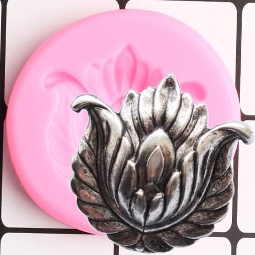 Lotus Tulip Silicone Molds Fondant Mold DIY Wedding Cake Decorating Tools Resin Clay Soap Candle Mould Chocolate Candy Moulds