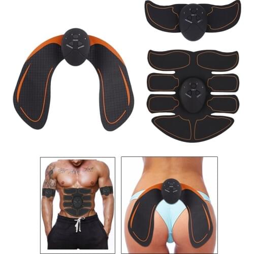 EMS Massager Hip Arm Abdominal Trainer ABS Fitness Buttock Butt Lifting Toner Muscle Stimulator Men Women Massage Sticker