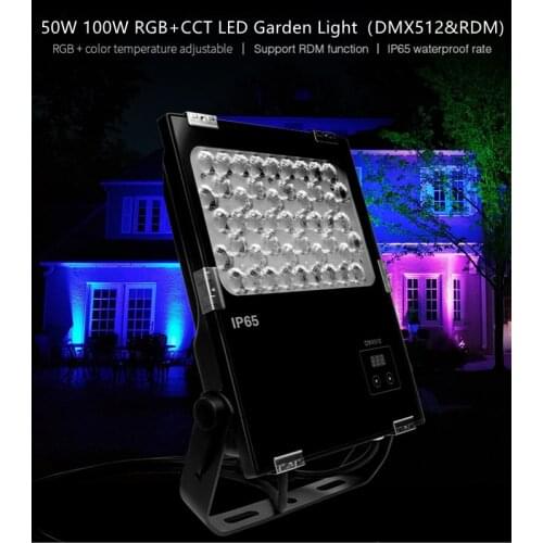 MIBOXER D5-G50 50W D5-G100 100W RGB + CCT LED (DMX512 and RDM) Landscape Light IP65 Waterproof Touch Digital Display