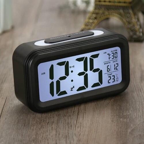 Multi-function Digital Display Alarm Clock LED Smart Luminous Smart Clock Temperature Calendar Calendar Student Alarm Clock