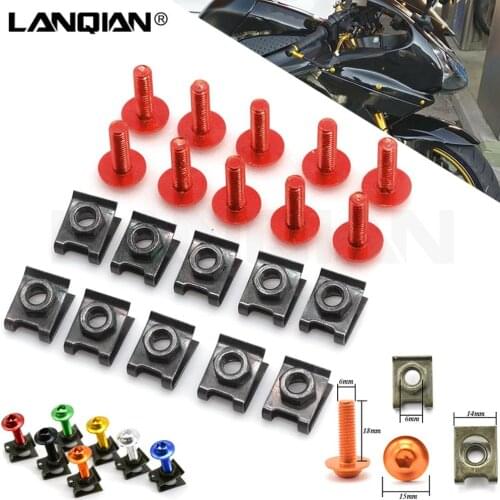 Motorcycle Fairing Screws Fastener Clips Body Spring Nut Bolts Kit For Honda CB650F CBF1000 VF750S SABRE VFR750 VFR800 F VF1000