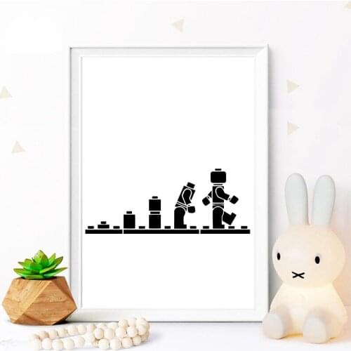 Pac-man Wall Decals Funny Evolution Robot Home Decoration Wall Stickers Kids Children Baby Room Stickers Waterproof Wallpaper