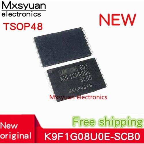 5pcs~50pcs/LOT K9F1G08U0E-SCB0 K9F1G08UOE-SCBO K9F1G08U0E K9F1G08UOE SCB0 TSOP48 New original 1Gb E-die NAND Flash