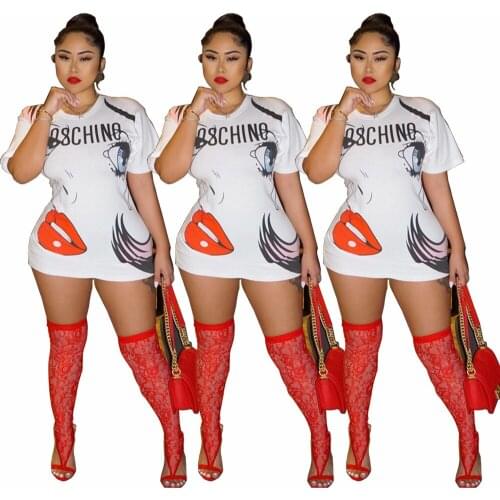 Solid Color Female Head Picture T-shirt Womens Fashion Leisure Versatile Temperament Shopping Work Clothes Fashion T-shirt