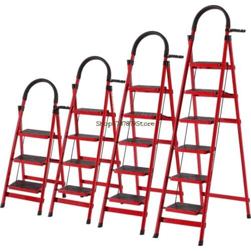 Ladder Family Folding Ladder 456 Step Thickened Indoor Miter Ladder Telescopic Ladder Mobile Stair Multi-function Ladder