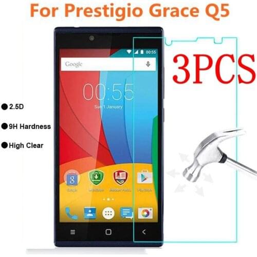 3PCS Original Full Glue Tempered Glass For Prestigio Grace Q5 Screen Protector protective film For 5506 PSP5506 DUO Glass