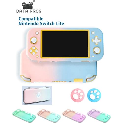 DATA FROG Gradient Color Protective Shell for Nintendo Switch Lite Console Cover Shell for Switch Lite Console Case Accessories