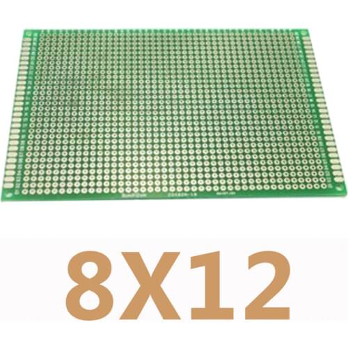 1PC 8X12cm Double Side Copper Prototype DIY Universal Printed Circuit PCB Board Protoboard for Arduino