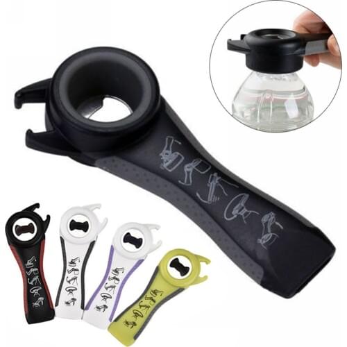 1pc Multifunction 5 in 1 Bottles Jars Cans Manual Opener Home Kitchen Tool Gadget