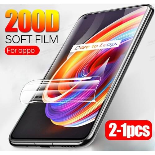 2-1pcs 200D Curved hydrogel Film for oppo realme x7 pro x 7 realmex7 xrealmi raelme realmy x7pro soft screen protector not Glass