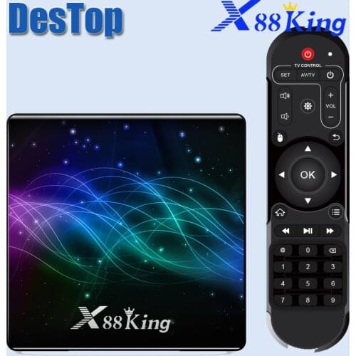 2PCS X88 King S922X 4GB DDR4 RAM 128GB ROM 1000M LAN 5G WIFI Support Bluetooth Android 9.0 4K VP9 H.265 TV Box By DHL Shipping