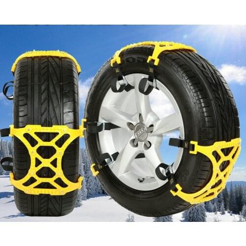 3Pcs/Lot TPU Snow Chains Universal Car Suit 165-285mm Tyre Winter Roadway Safety Tire Chains Snow Climbing Mud Ground Anti Slip