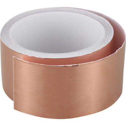 50mmx10M EMI Copper Adhesive Copper Foil Copper Tape Self-adhesive tape roll