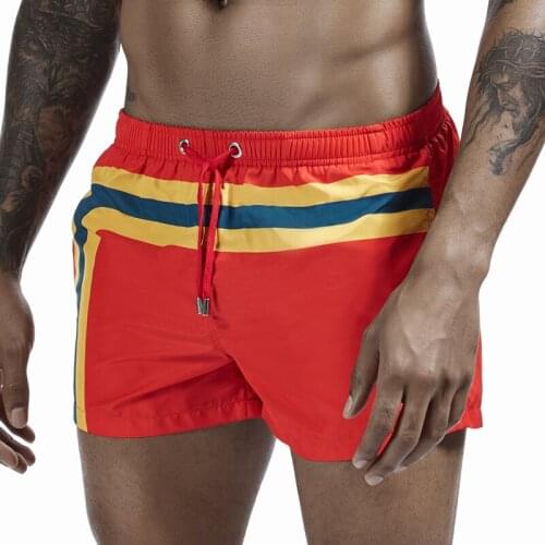 A168 2020 New orange white black green swimsuits summer beach shorts quick dry board surfing swim briefs men swimwear sunga