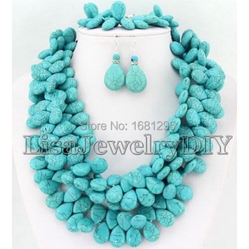 African 2017 Beads Jewelry Sets Nigerian Wedding African Beads Jewelry Sets HD0653