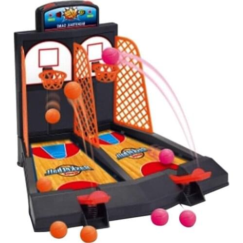 Free Shipping Family Fun Toys Mini Basketball Shoot Finger Games Dual Players For Children Boy Girl Birthday Gift Desktop Game