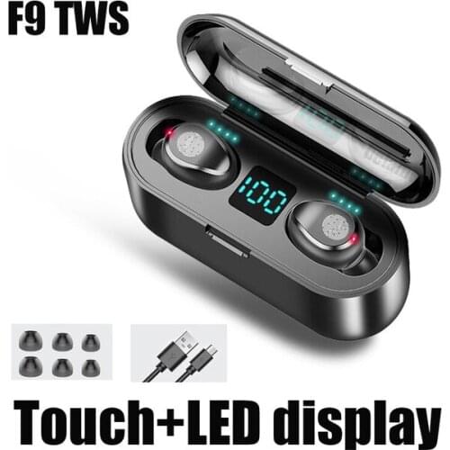 TWS Bluetooth 5.0 Wireless Earphones 9d Touch TWS Headset Music Earbuds Sport Ear Buds Bass Ear Phones with Mic
