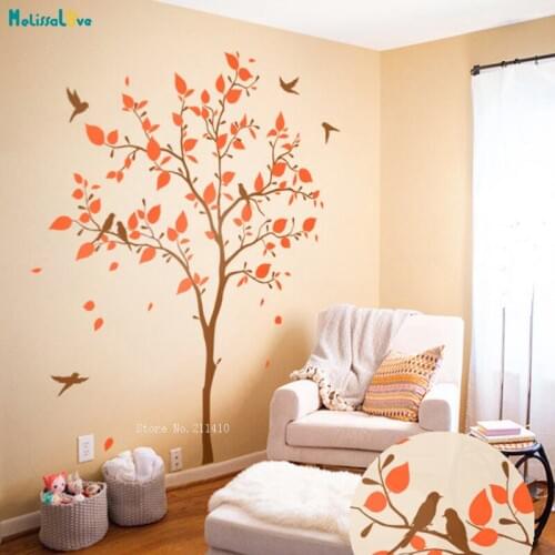 Large Nursery Decoration Custom Colors Tree Wall Sticker Home Decals Nursery Self-adhesive Living Room Art Vinyl Murals YT2424